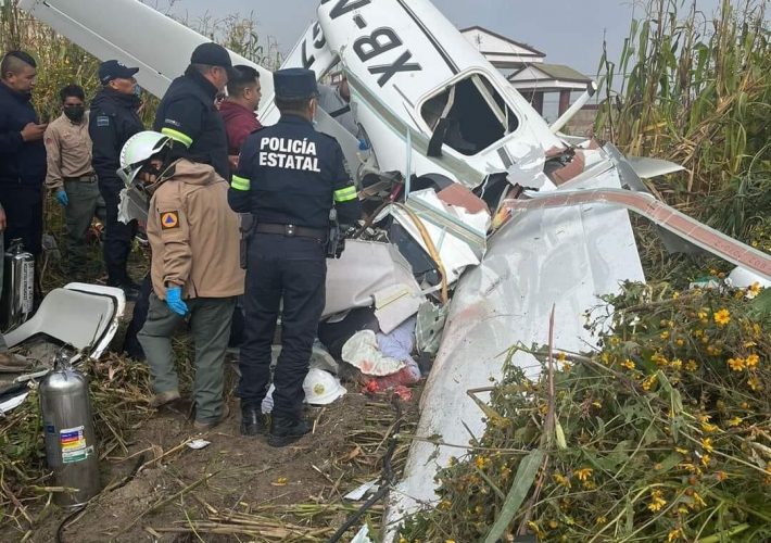 desploma avioneta en Otzolotepec