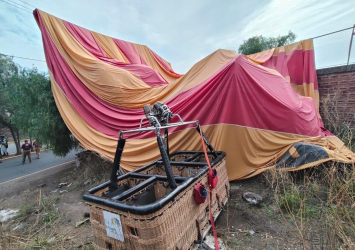 accidente globo aerostático en Teotihuacán