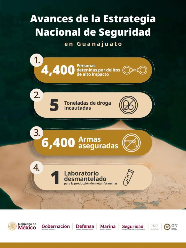 Resultados de seguridad en Guanajuato