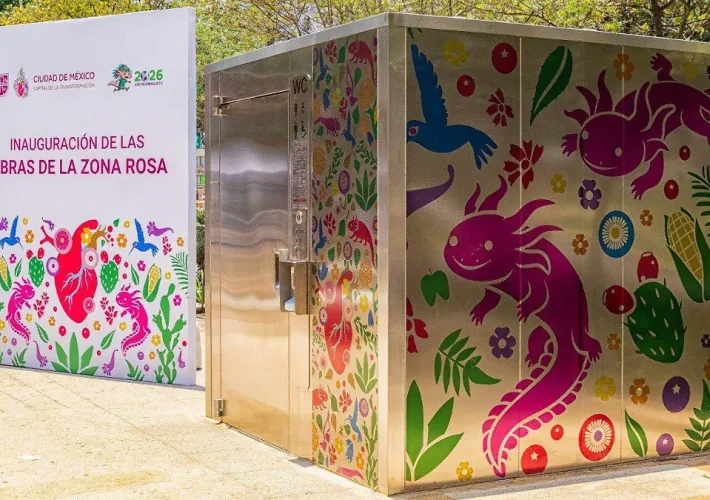 La Ciudad de México apuesta por baños inteligentes con sensores, limpieza automática