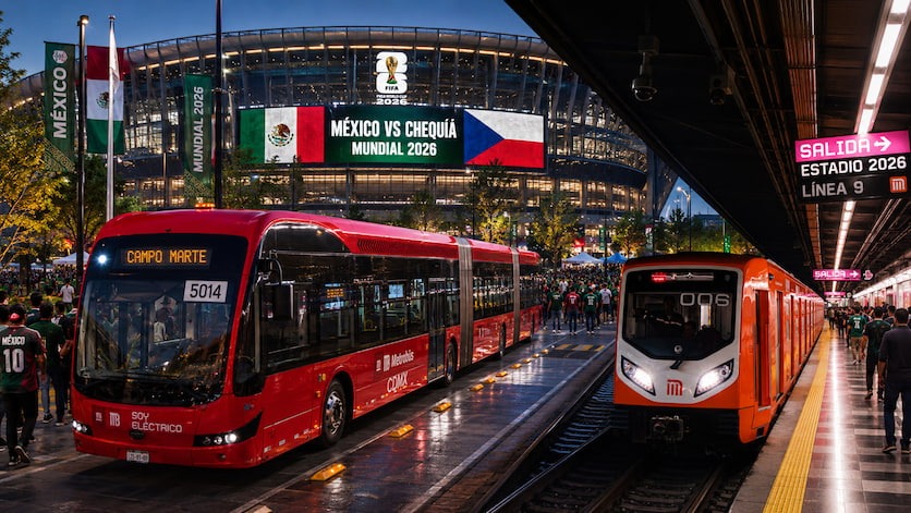 México vs Chequia mueve horario del Metro y Metrobús