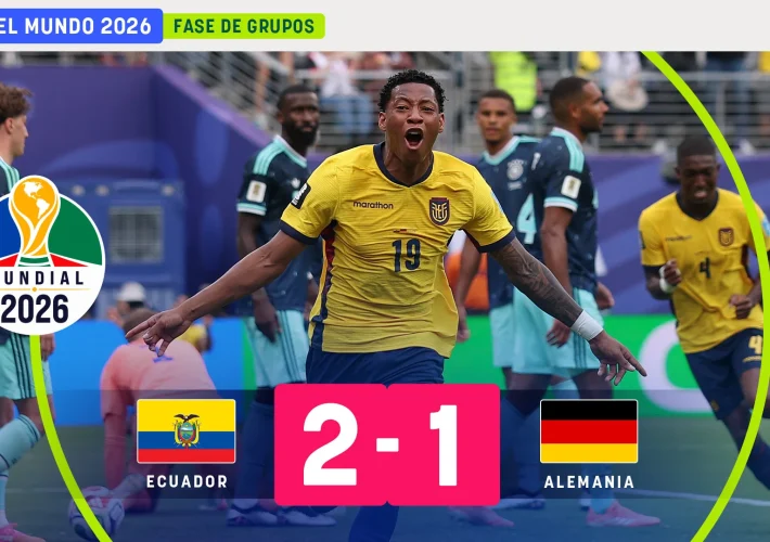 Ecuador escribió una de las páginas más importantes de su historia al vencer 2-1 a Alemania