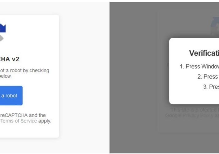 Comando captcha WIN + R