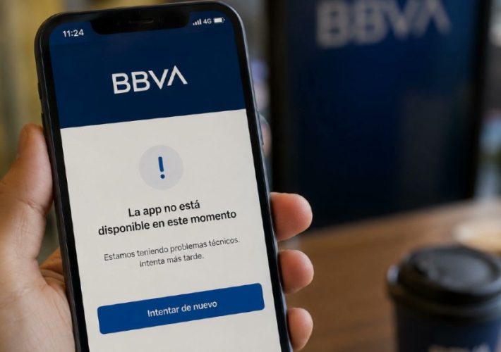 Clientes de BBVA México reportan retrasos bancarios