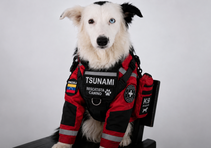 De perro rescatado a símbolo de esperanza