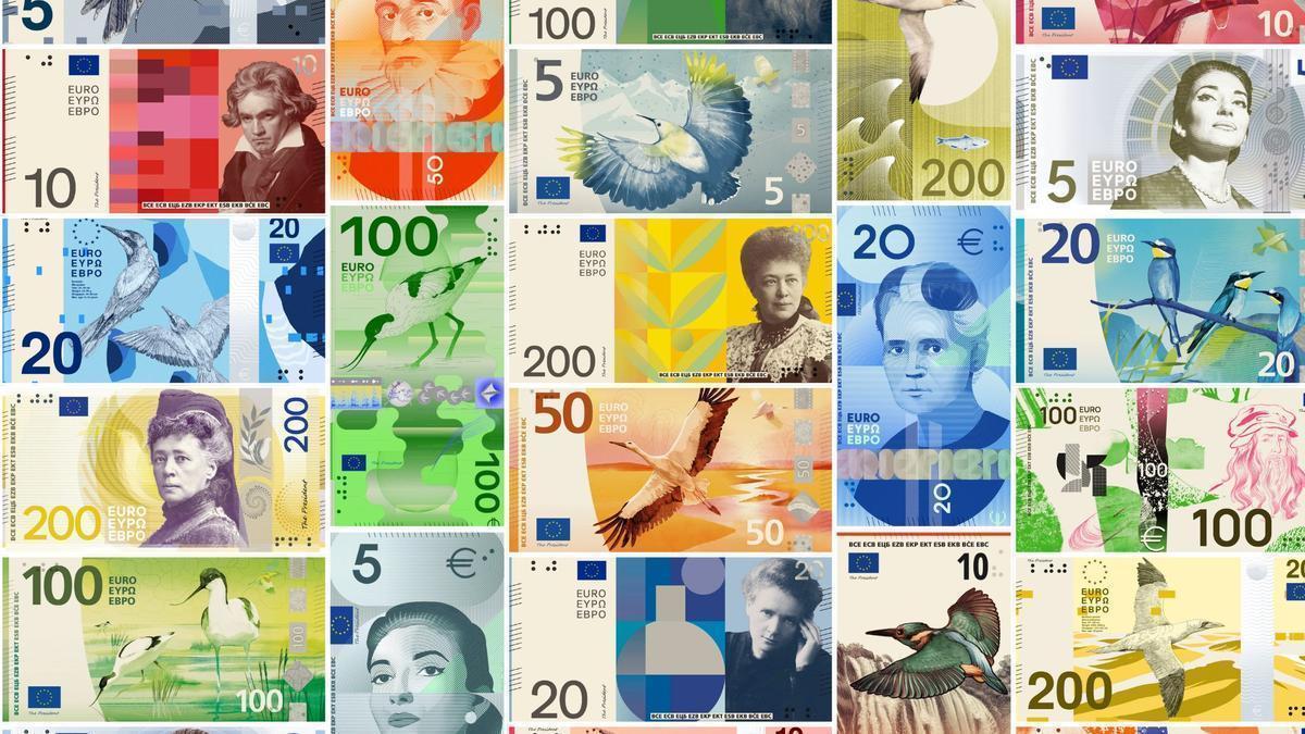 Billetes del euro tendrán un rediseño muy interesante