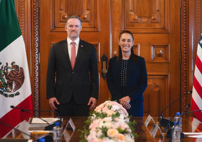 La presidenta Claudia Sheinbaum recibirá este jueves en Palacio Nacional a una delegación de Estados Unidos encabezada por el representante comercial Jamieson Greer