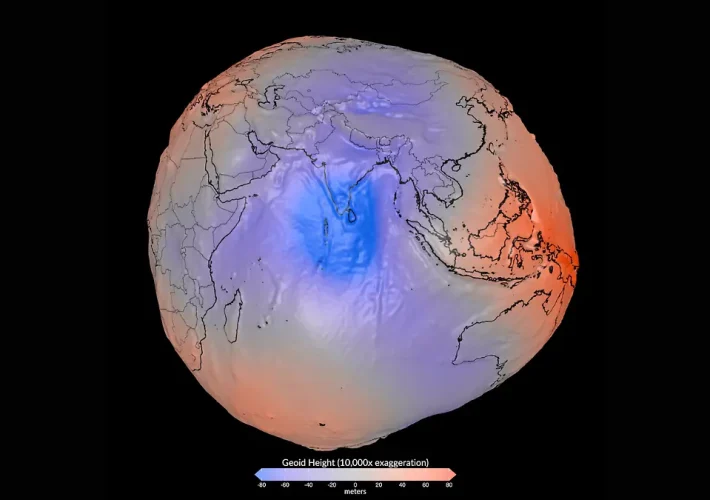 La NASA, en colaboración con la Agencia Espacial Europea (ESA), presentó el modelo más preciso del campo gravitatorio de la Tierra,