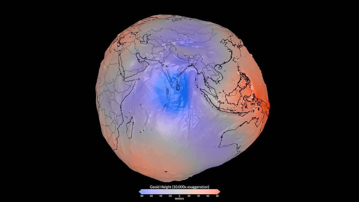 NASA explica la verdadera forma del geoide terrestre