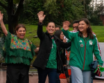 La presidenta Claudia Sheinbaum y la jefa de Gobierno de la Ciudad de México, Clara Brugada, siguieron juntas el partido entre la Selección Mexicana