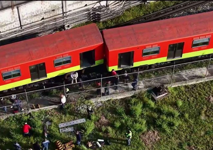 Un vagón del Metro se salió de la vía en Ticomán